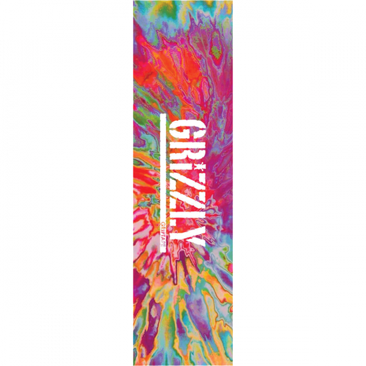 Grizzly Tie Dye Stamp Acid Rainbow Griptape