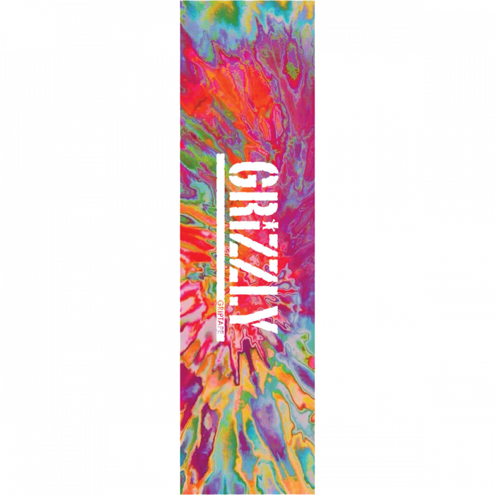 Grizzly Tie Dye Stamp Acid Rainbow Griptape