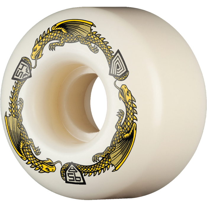 Powell Peralta DF V4 Yellow Dragon 95a 54/34MM WHT