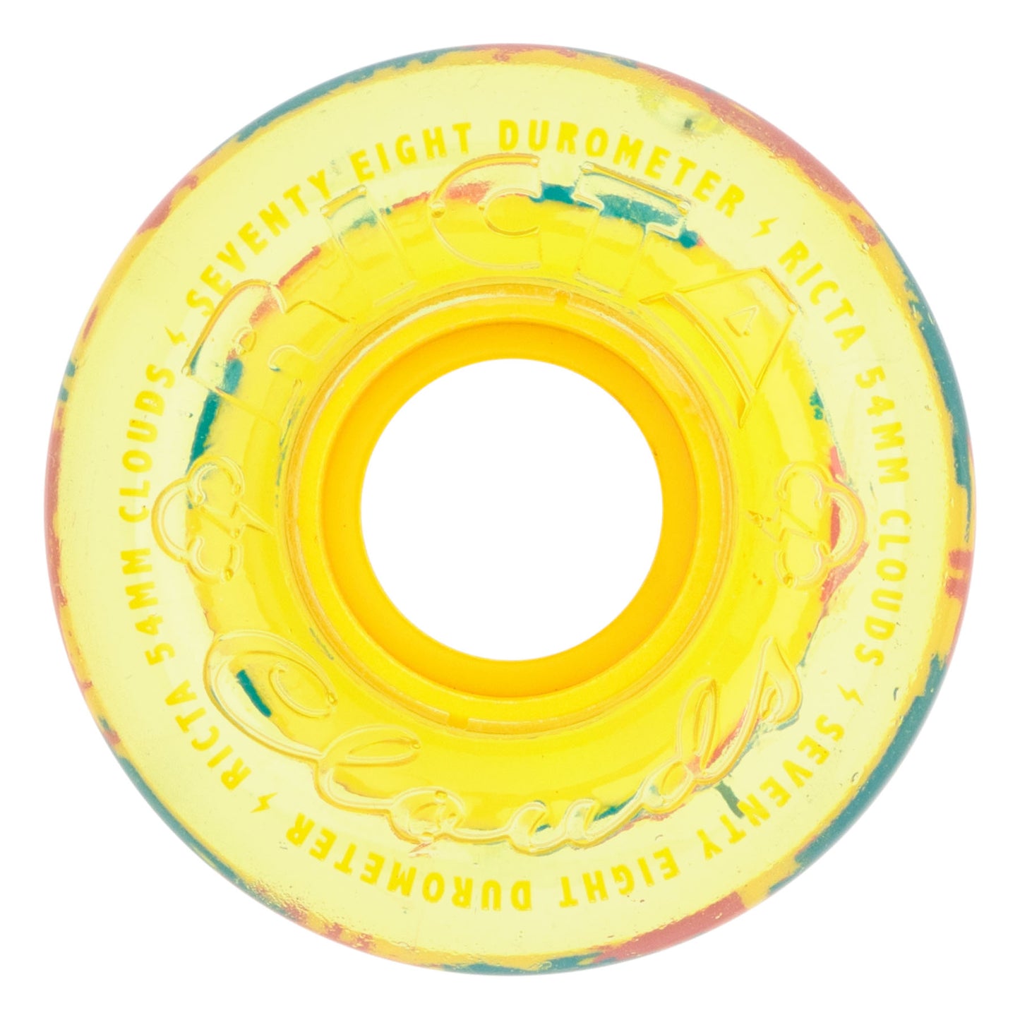 Ricta 78a Clear Splatter Yellow Camo 'Clouds' Wheels