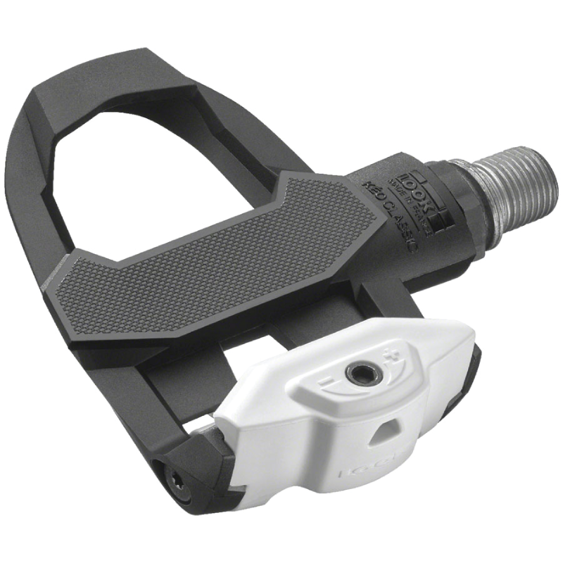 LOOK KEO CLASSIC 3 Pedals - Single Sided Clipless, Chromoly, 9/16", Black/White