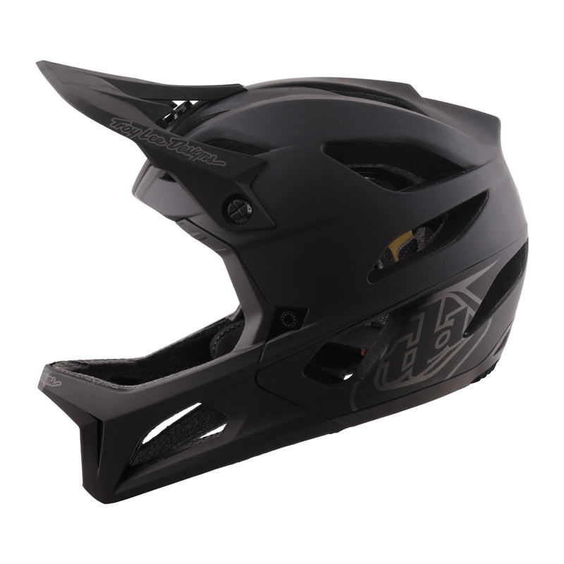cutting edge motorcycle helmets Troy Lee Designs Stage Drone Helmet Black FMVSS 218 Safety Standards personal-gadgets Bike Helmet Buying Guide Color:bright black W/Earpads