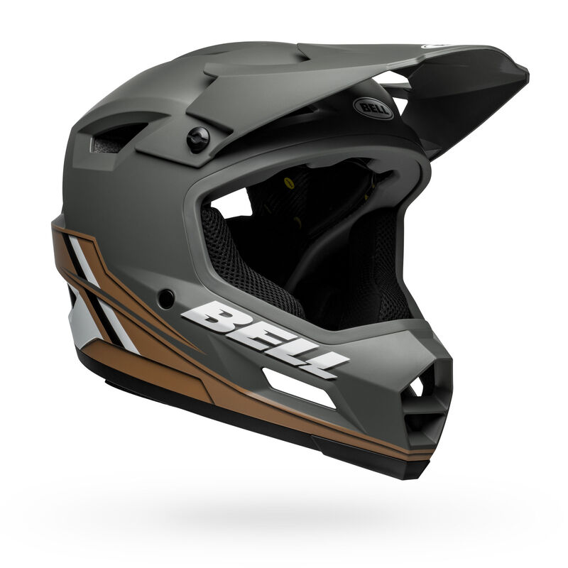 bell full face mtb helmets Bell Sanction 2 DLX Mips Helmet Alpine Matte Dark Gray/Tan / Large