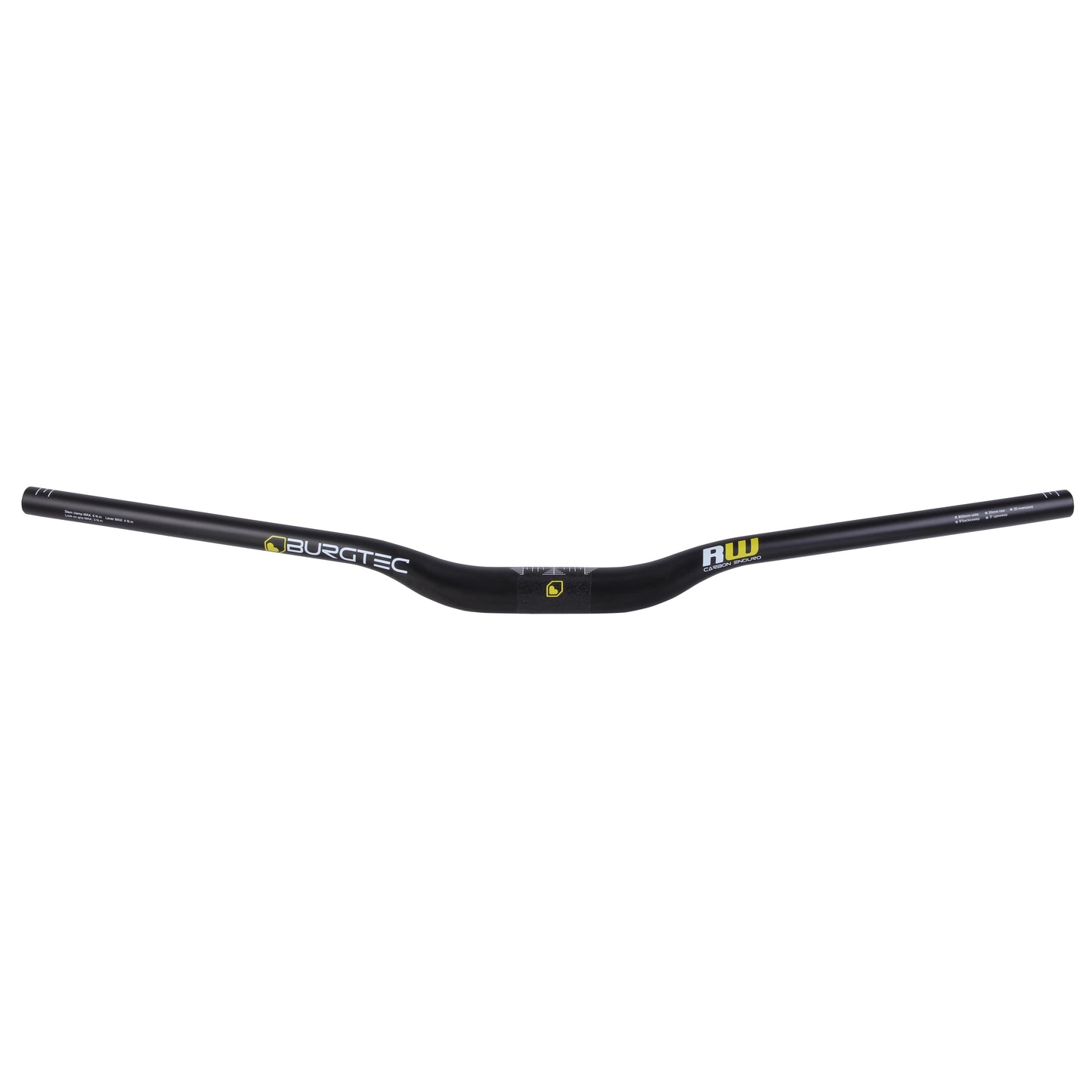 Burgtec Ride Wide Carbon Enduro Riser Bar, (35) 30/800mm - UD