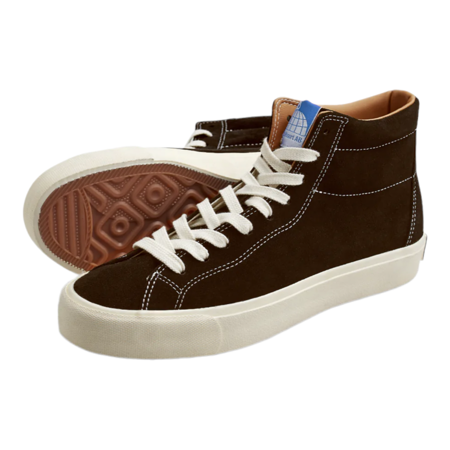 Last Resort AB VM003 Hi Suede Choc Brown/White