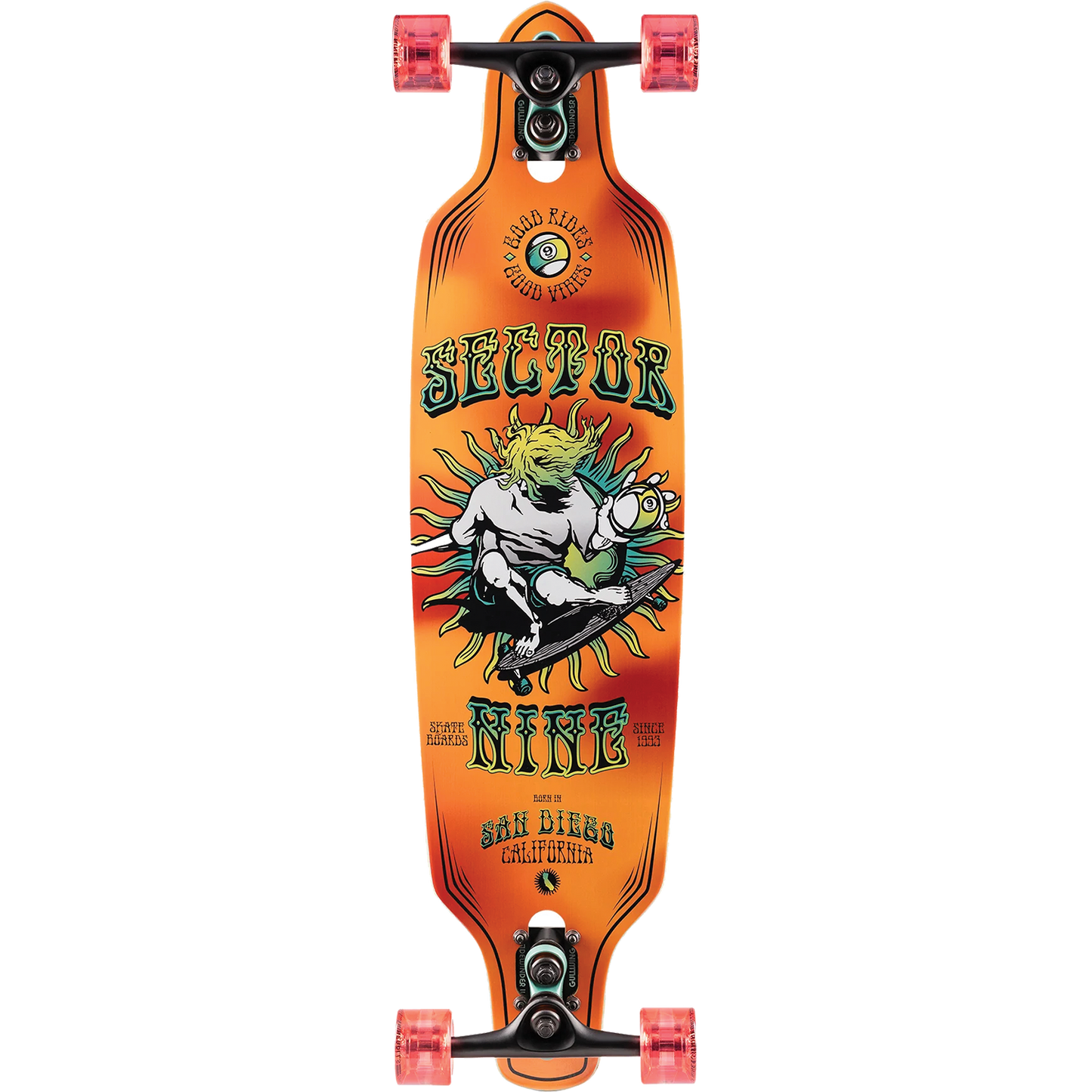 Sector 9 Mini Fractal 9er Complete Longboard [8.75x34]