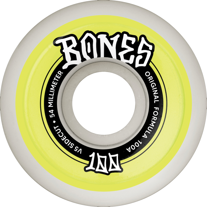 Bones 100's OG Color Sidecut 54MM 100a