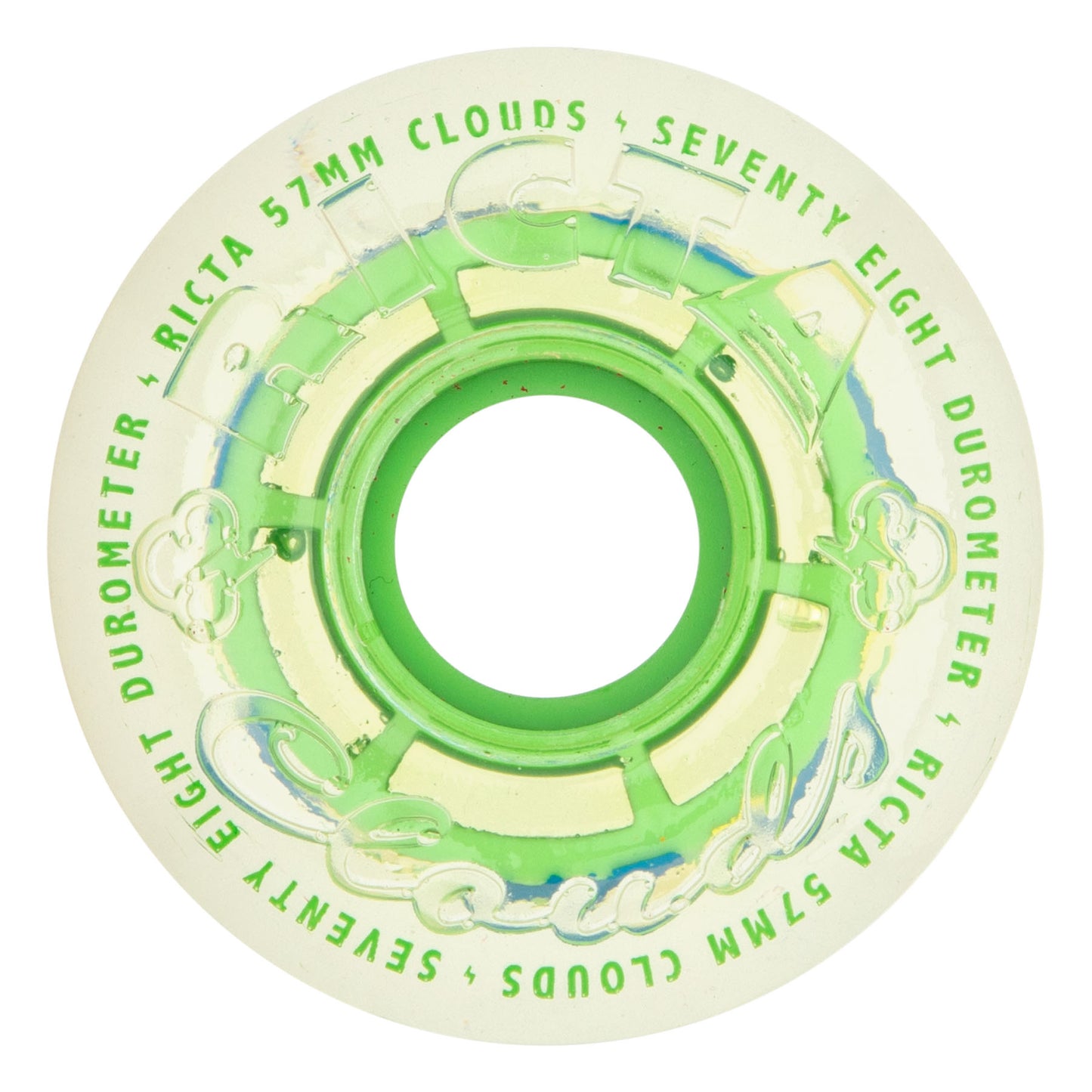 Ricta 78a Clear Splatter Green Camo 'Clouds' Wheels