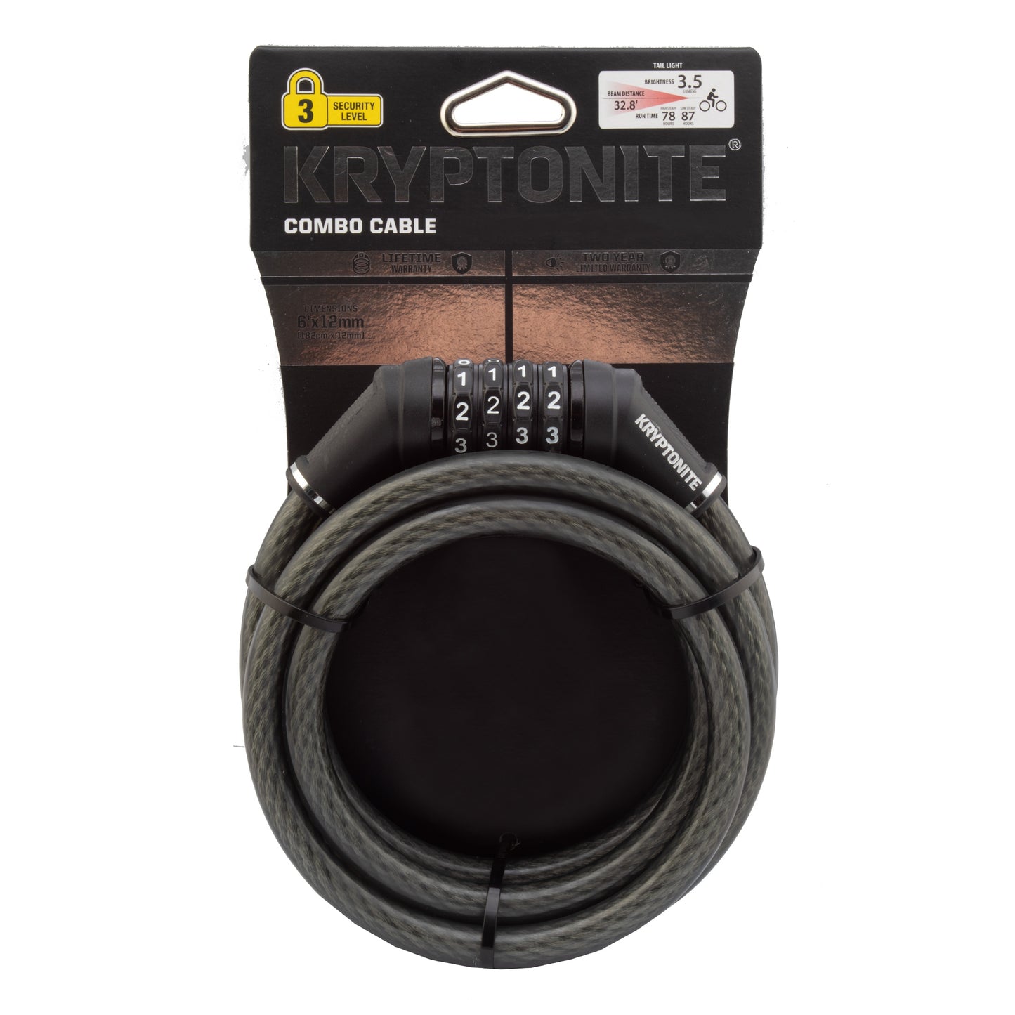 Kryptonite Resetable Combo Cable Lock