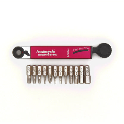 Prestacycle TorqRatchet PRO Deluxe - Pro Pocket Multi-tool and 2~10Nm Torque Ratchet