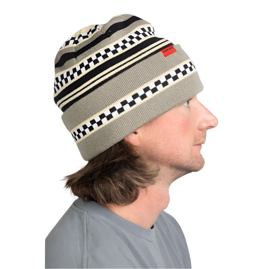 Corduroy 25 Checkstripe Beanie