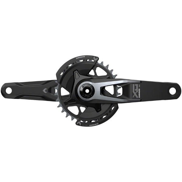 SRAM X0 Eagle T-Type Wide Crankset - 165mm, 12-Speed, 32t Chainring, Direct Mount, 2-Guards, DUB Spindle Interface, Black, V2