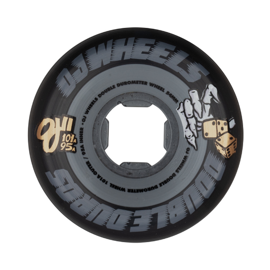 OJ Double Duro 101a/95a Mini Combo Wheels [Black/Gray]