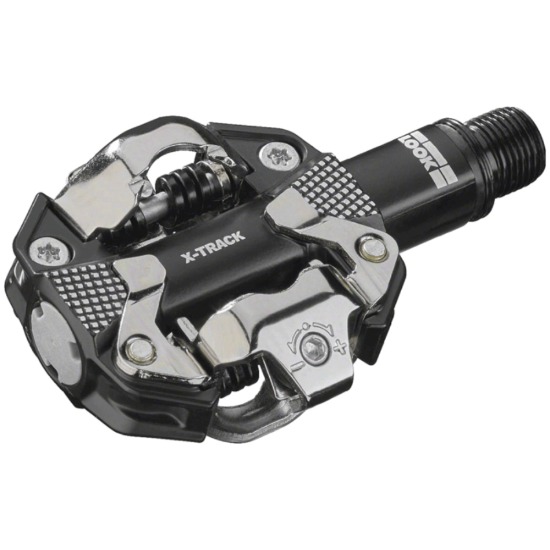 LOOK X-Track Pedals - Dual Sided Clipless, Aluminum, 9/16", Black