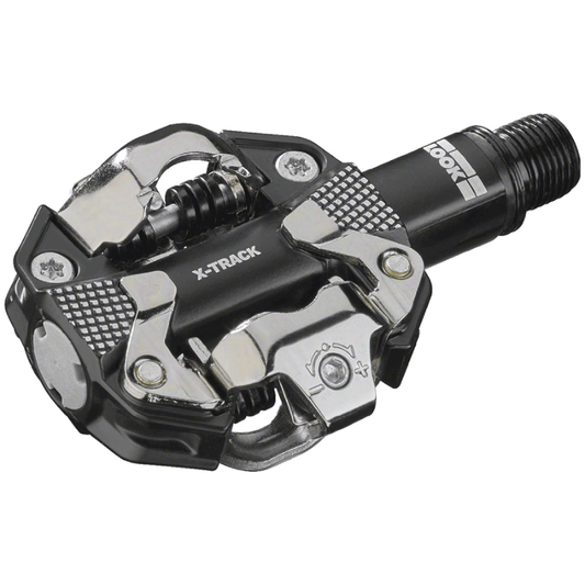 LOOK X-Track Pedals - Dual Sided Clipless, Aluminum, 9/16", Black
