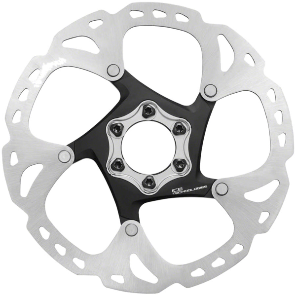 Shimano Deore XT SM-RT86-M2 Disc Brake Rotor - 180mm, 6-Bolt, Silver/Black