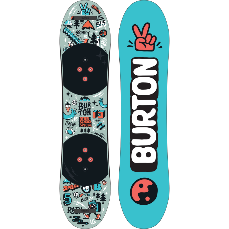 Burton 27 Kids' After School Special Snowboard & Bindings Package