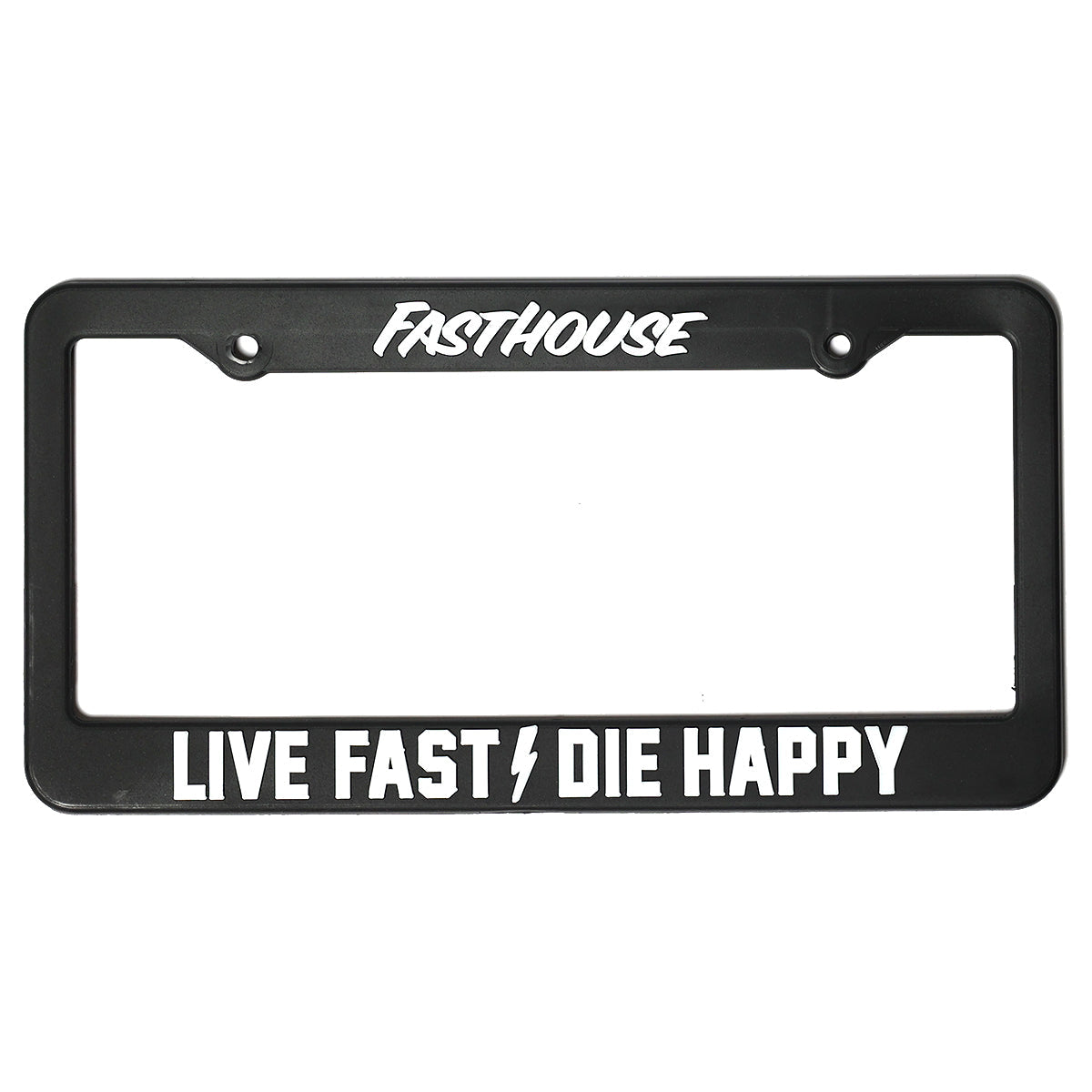 Fasthouse Live Fast Die Happy License Plate Frame