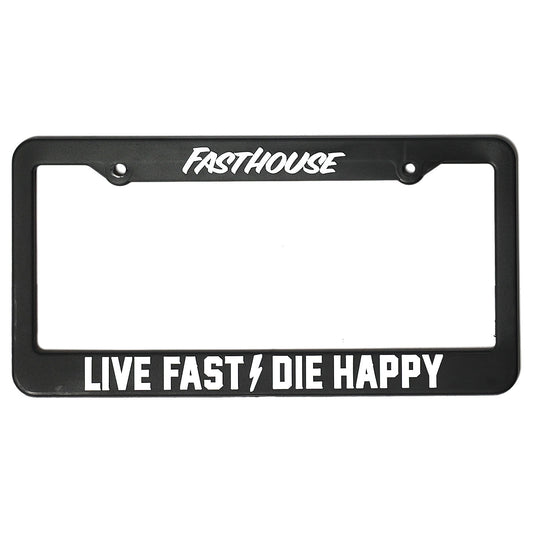Fasthouse Live Fast Die Happy License Plate Frame