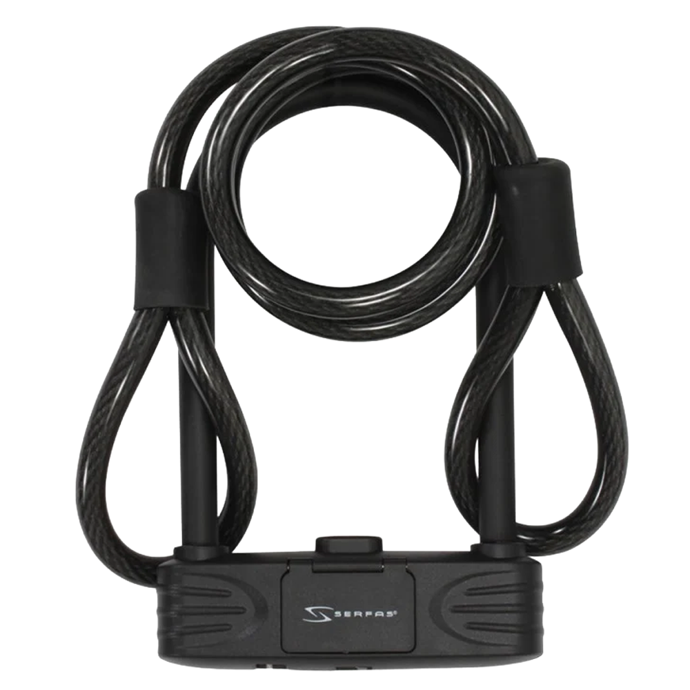 Serfas (ULC-165C) Combination U-Lock w/ Cable