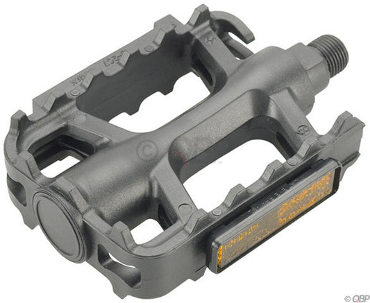Dimension Mountain Basic Heavy-Duty Pedals - Platform, Plastic, 1/2", Black